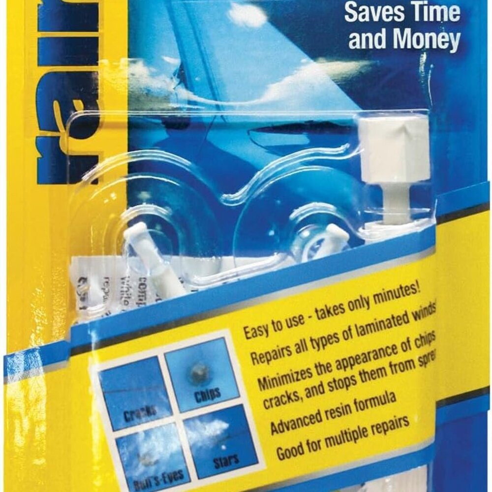 Windshield Repair Kit - Quick and Easy Durable Resin Based Windshield Repair Kit